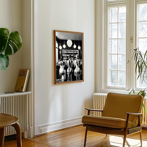 Miniatura 3 de Pósteres vintage en blanco y negro, arte de pared de cocina, carrito de bar, impresión de alcohol y imagen de moda, para mujer, bebida, cóctel, arte