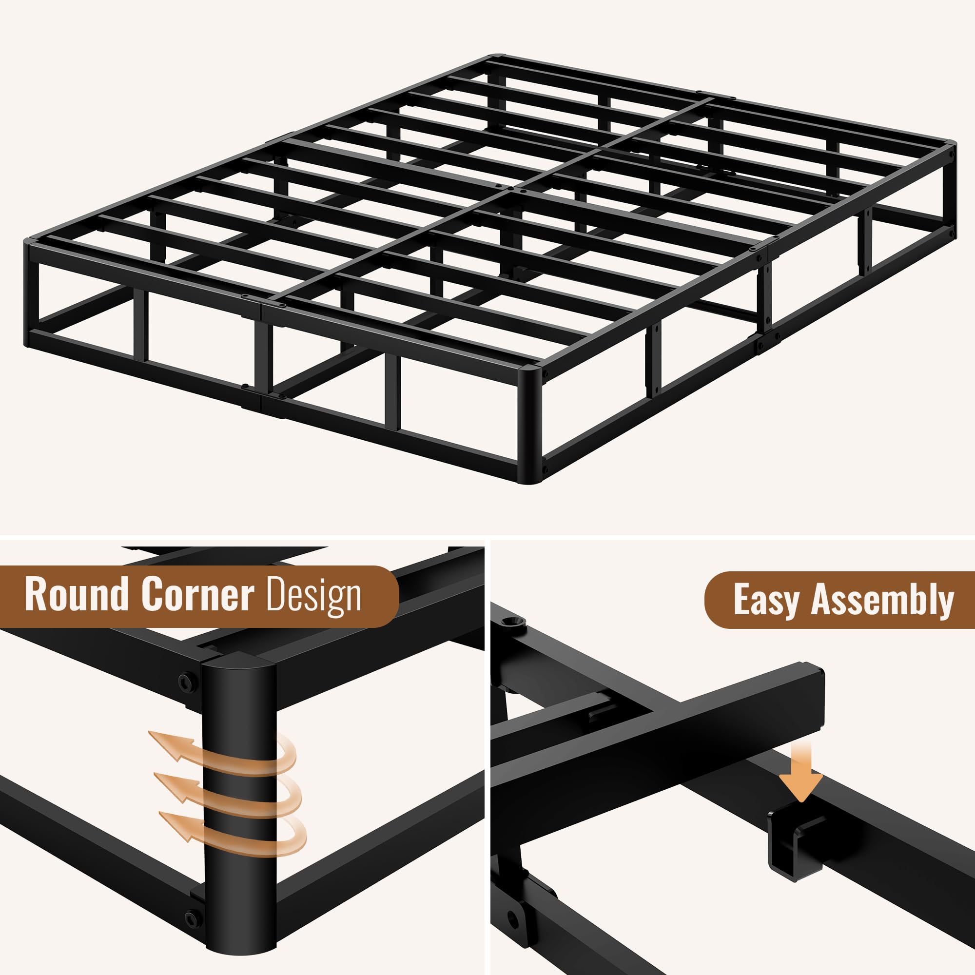 Snapklik.com : Mashomdec Queen Size 10 Inch Box Spring - Heavy Duty ...