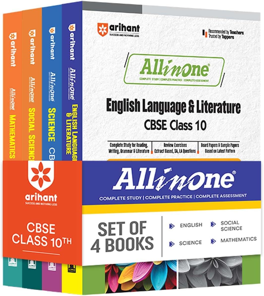 (OLD EDITION) All In One Combo Class 10 Science, Mathematics, Social Science, English for CBSE Exam 2025
