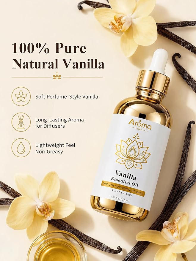 Aceite Esencial Puro de Vainilla, 118 ml, para Difusor y Aromaterapia miniatura 3