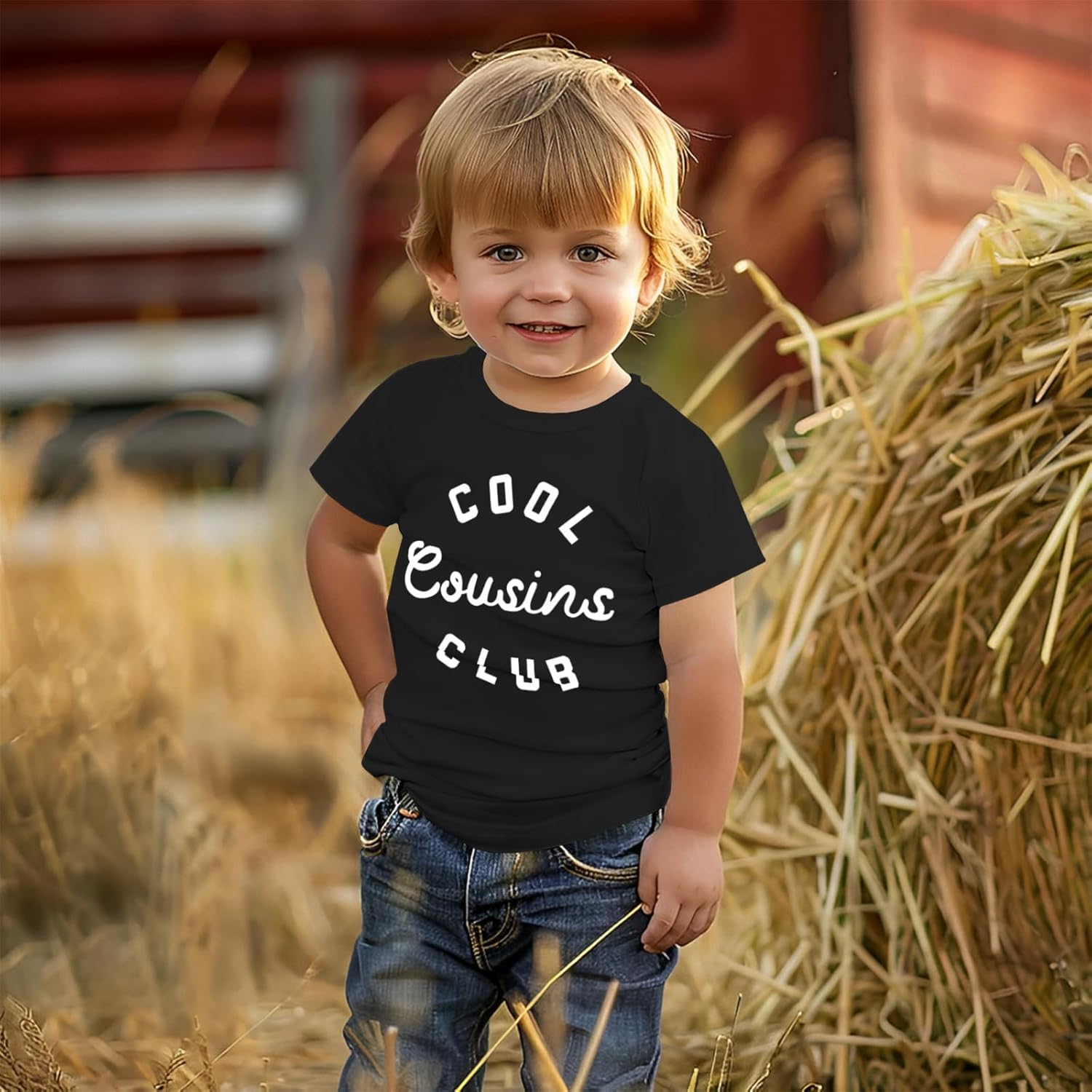 Cousin Shirt Toddler Baby Boy Girl Cool Cousins Club Letters Print T-Shirt Kid Summer Short Sleeve Casual Tees Top - Image 6
