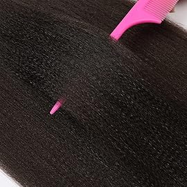 Braiding Hair Pre Stretched 20\'\'-8 Packs Synthetic Braiding Hair Crochet Braids Hot Water Setting Professional Soft Yaki Straight Texture (20inch,4)