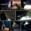 MG SALESS Head Torch Hands Free Head Flashlight LED Lamp Water Resistant Drop Resistant Head Lamp Spotlight for Camping Fishing Running Cycling Best Super Bright Headlamp Light gallery image