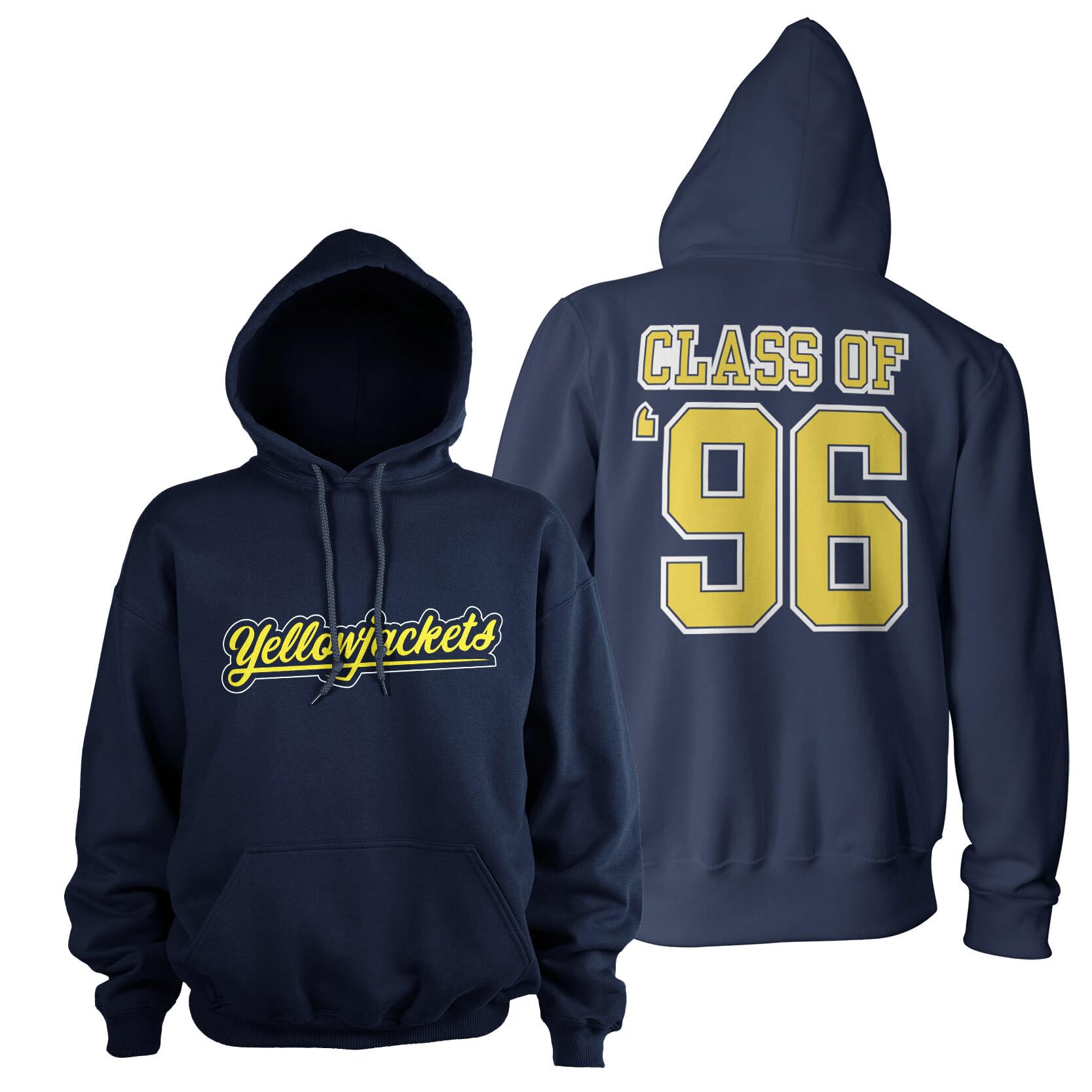 Yellowjackets Officially Licensed Class Of '96 Hoodie (Navy), Medium