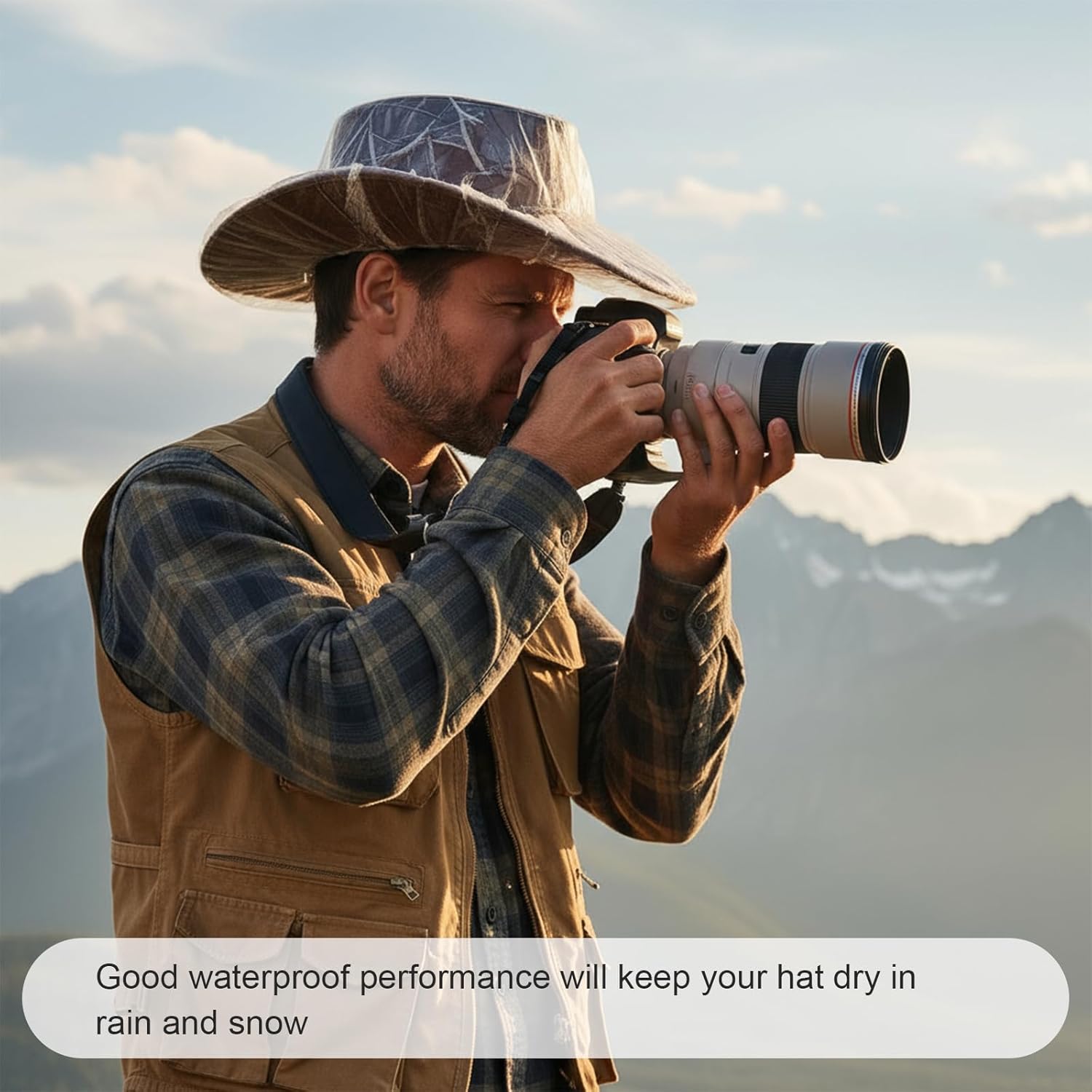 4 PCS Cowboy Hat Rain Cover, Clear Plastic Cowboy Hat Cover for Dust Waterproof Storage, Hats Protector for Storage - Image 6