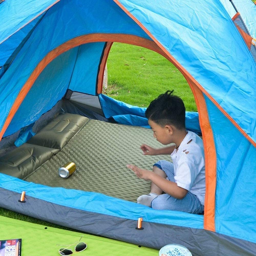 Double Coussinet Auto-gonflant avec Oreiller, Coussin de Camping résistant à l'humidité, Parfait pour la randonnée et la randonnée