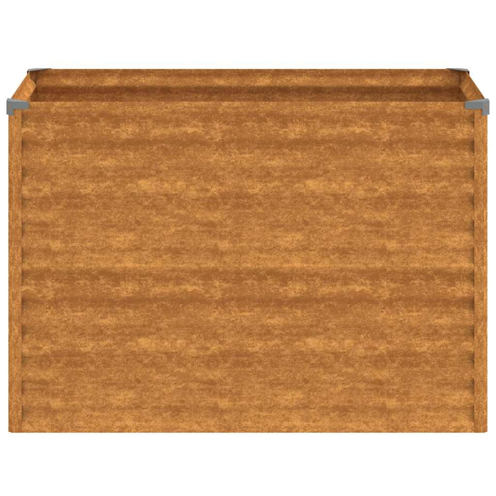 Gecheer Letto rialzato da Giardino, per orto e Fiori, 100x50x69 cm, Acciaio Corten, fioriera rialzata per Balcone Patio Giardino
