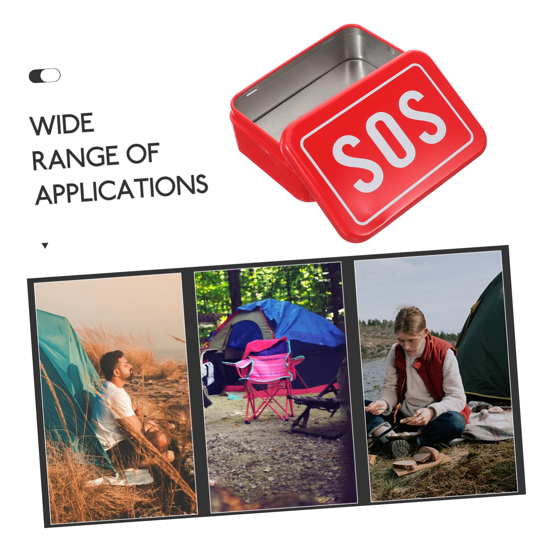 ifundom 5 Ensembles en Milieu Équipement De Survie Équipement De Camping Kit D'Organisation D'Appareils De Survie Accessoires De Camping 2 pièces * 5