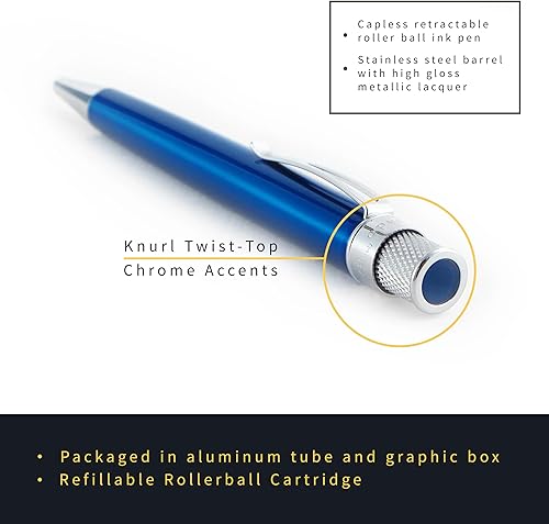 Miniatura 3 de Retro 1951 Tornado Classic Laca Bolígrafo Rollerball - Pavo Real