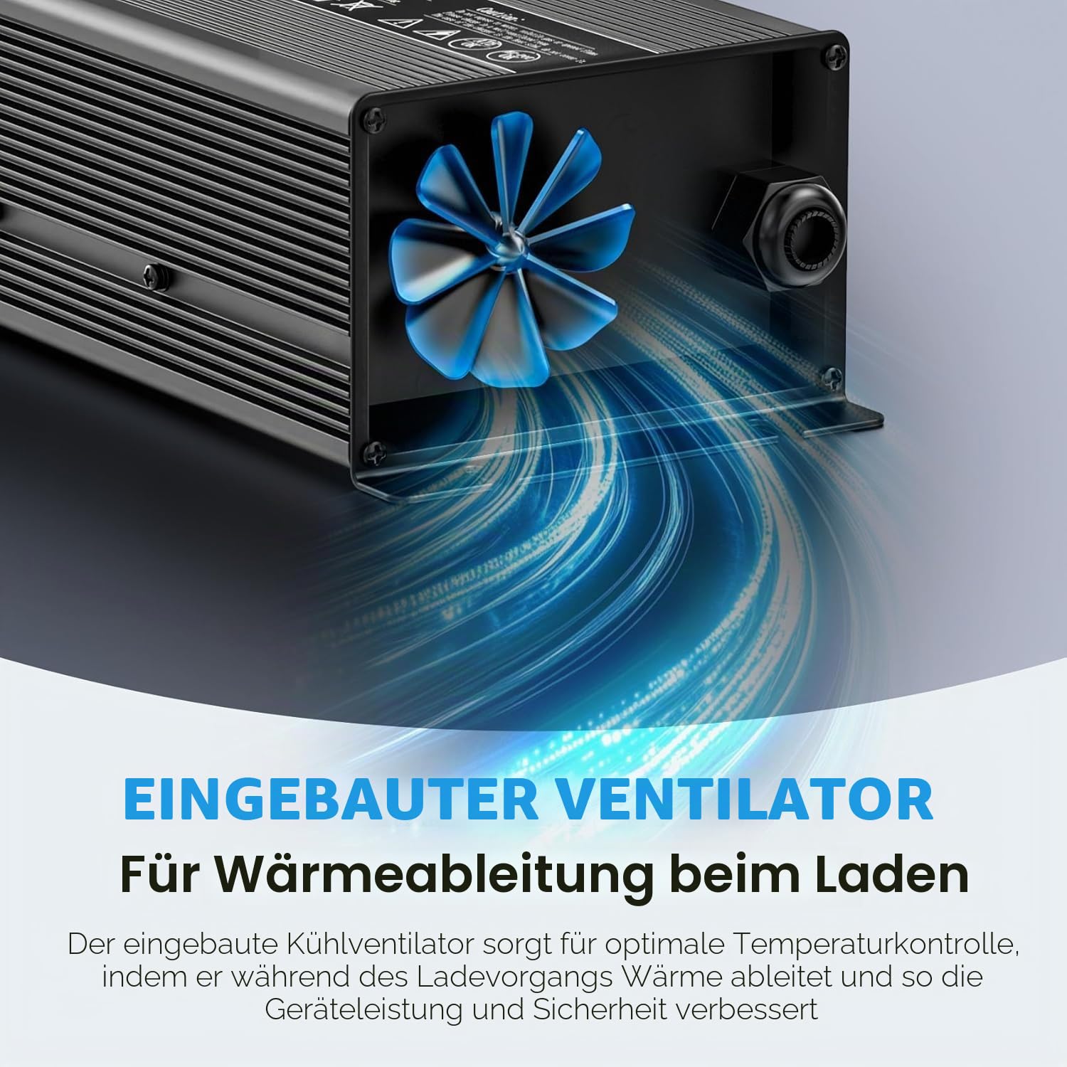 29.2V 20A Lithium Batterieladegerät, LiFePO4 Batterieladegerät AC-DC Smart Charger mit Anderson Connector LED Indikator speziell für 24V/25.6V Deep Cycle Akkus von Auto, LKW, Boot, RV