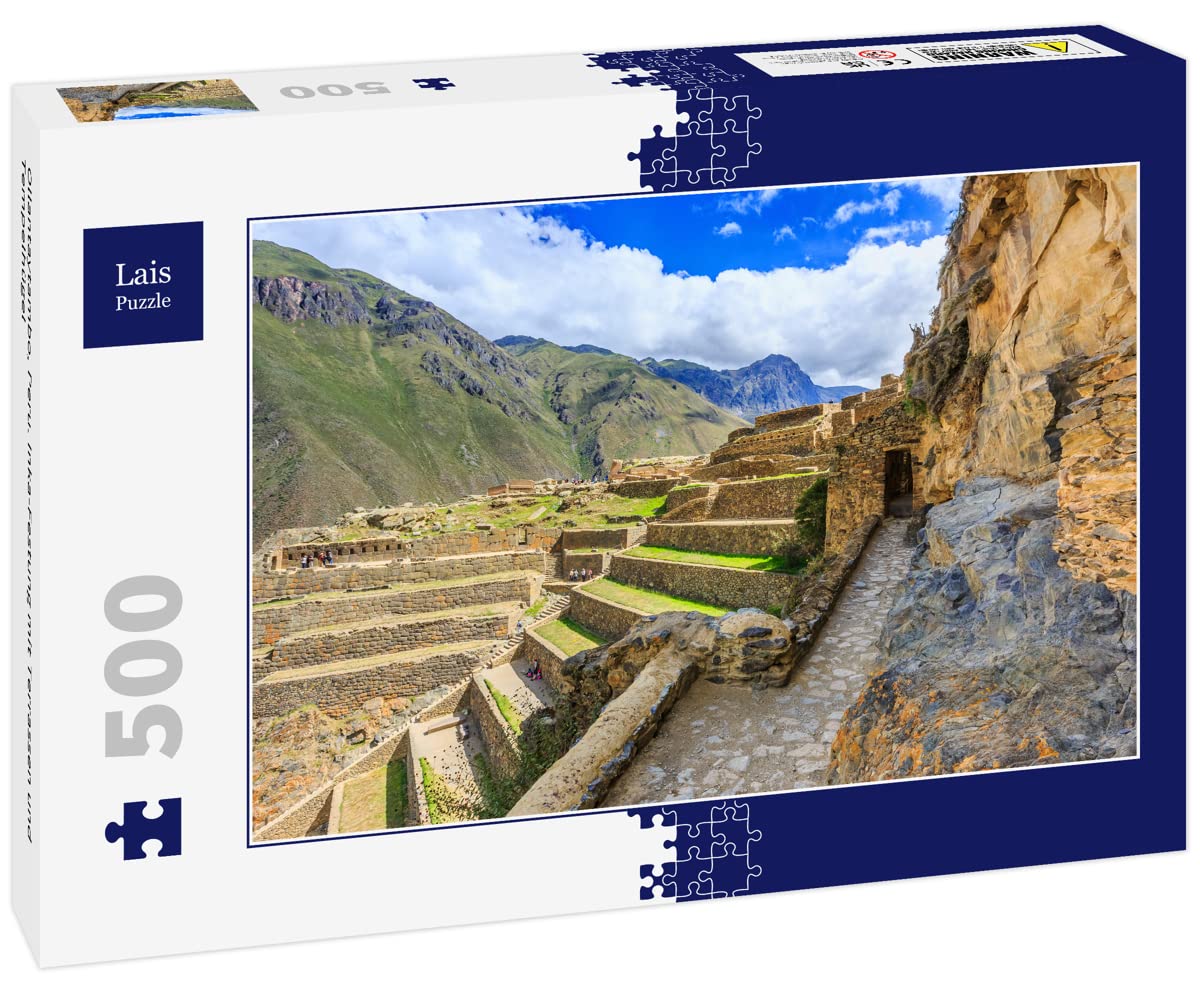 Lais Puzzle Ollantaytambo, Peru. Inca fortress with terraces and temple mound 500 pieces