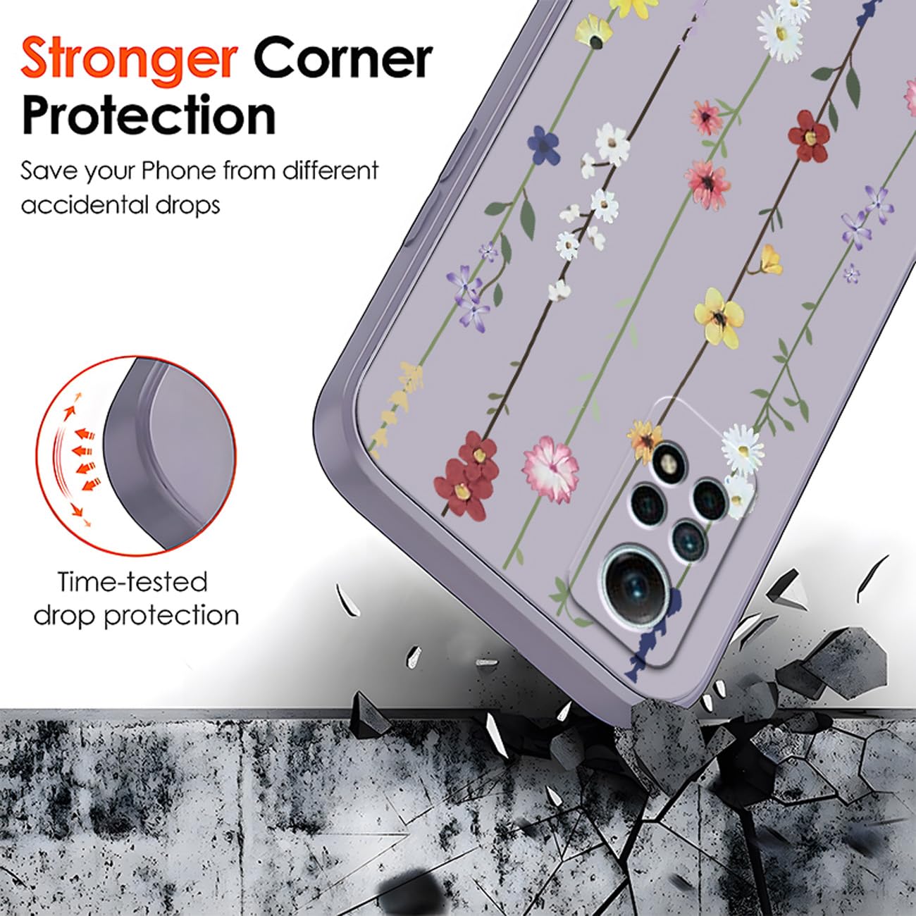 Custodia Silicone YUXING Per Xiaomi Redmi Note 12 Pro 5G - Design Fiore Antiscivolo
