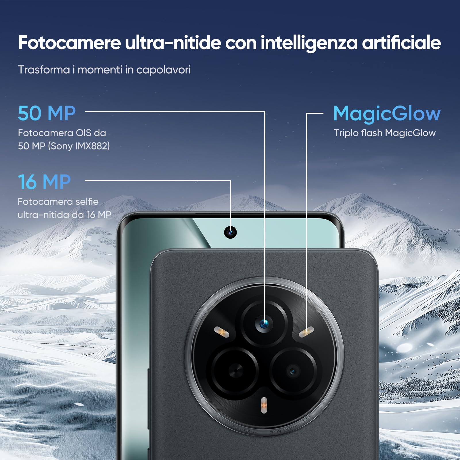 realme 14 pro 5G Smartphone, 12 + 512 GB, MediaTek Dimensity 7300 Chipsatz, IP69, Sony IMX882 OIS-Kamera, 6,77" 120 Hz 3D Curved Vision Display, 5260 mAh Akku, Grau (Mit Adapter)