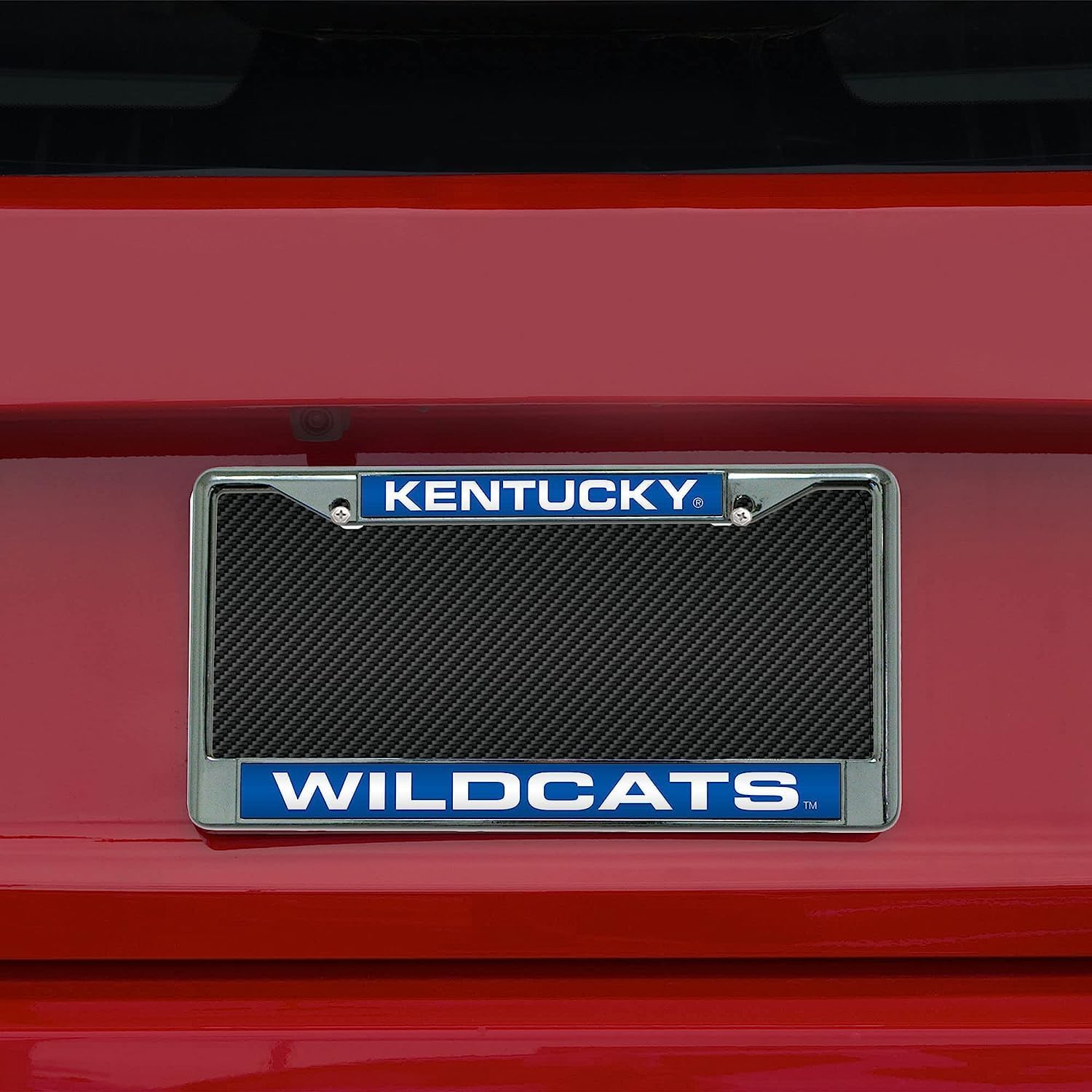 Kentucky Wildcats Chrome Metal (Set of 2) Laser Cut License Plate Frames