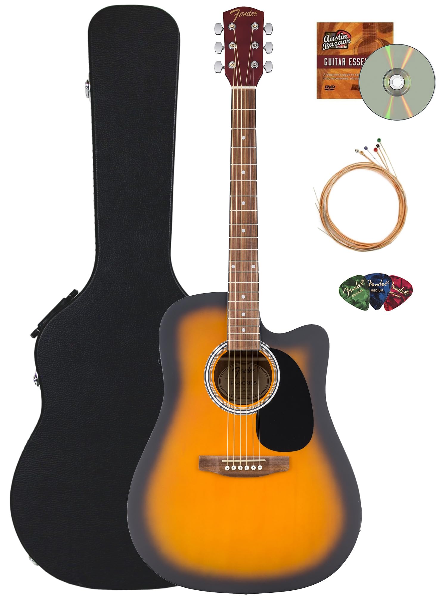 ギター Fender electric acoustic guitar Amazon.com: Fender FA-25CE Dreadnought Acoustic Electric