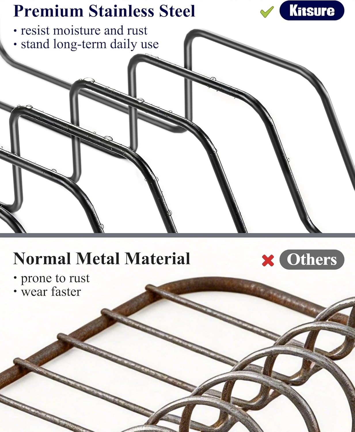 Kitsure Large Dish Drying Rack - Extendable Dish Rack, Multifunctional Dish Rack for Kitchen Counter, Anti-Rust Dish Drainers with Cutlery & Cup Holders 19.2"-26.7" L x 12.9" W, Black