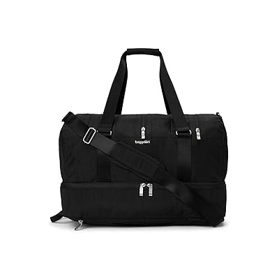 Baggallini Multizip Convertible Duffel Tote Handbags Black, Nylon