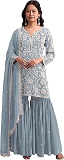 Indian ready to wear salwar kameez for Festival wedding party plus size Sharara suit
