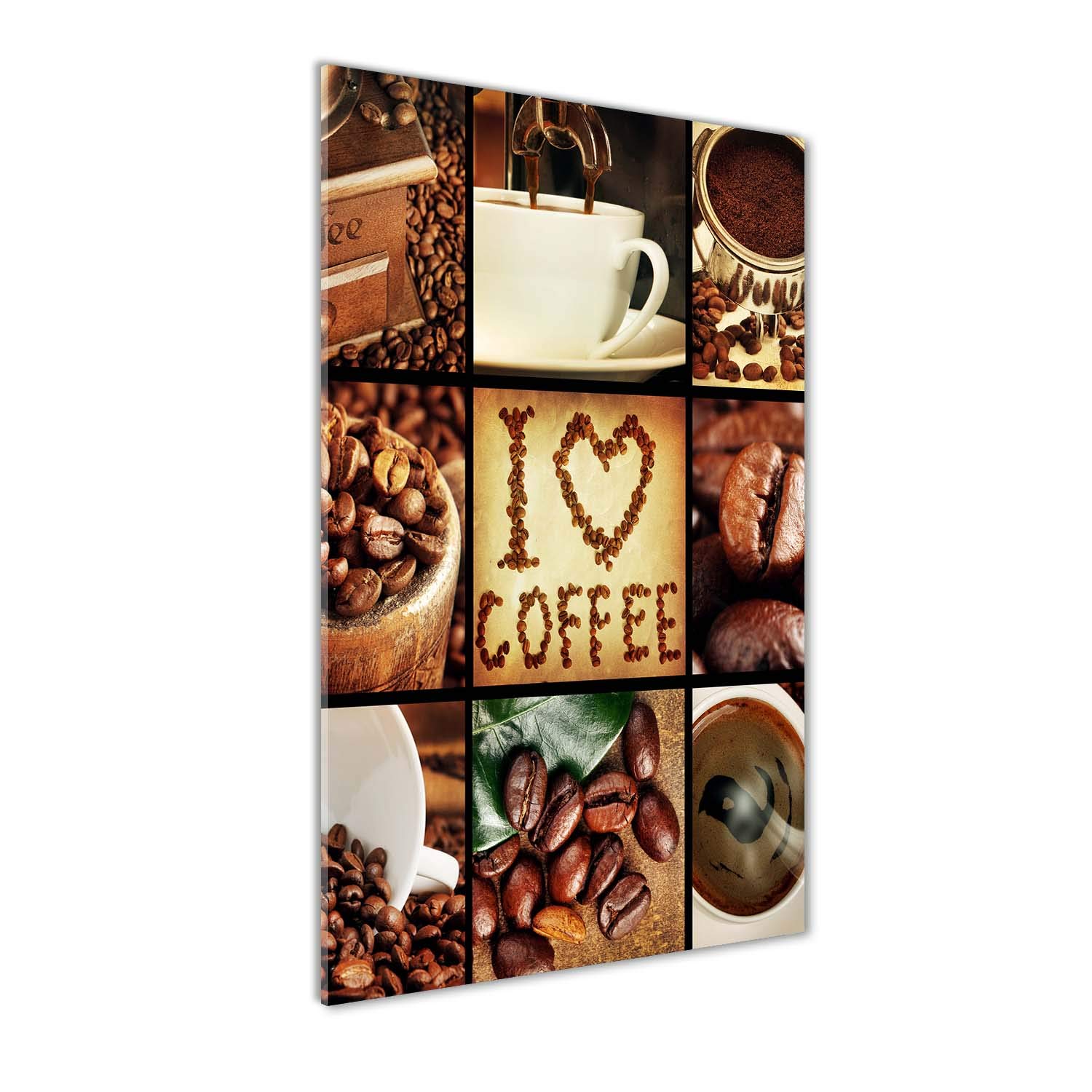 Image panoramique sur verre café 60x120 cm pour mur sombre