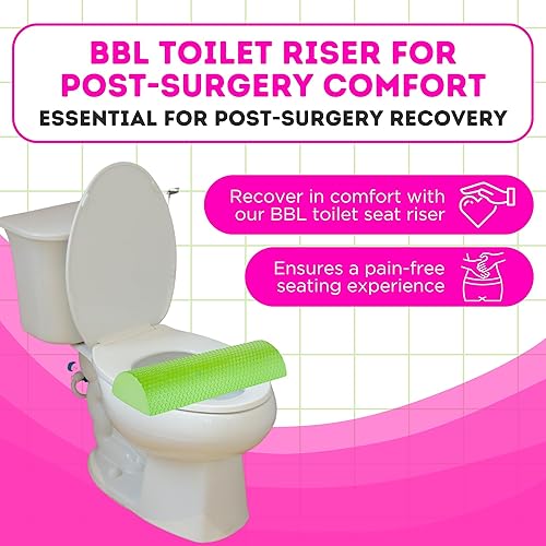 Miniatura 3 de BBL - Almohada de asiento de inodoro, rodillo de espuma de alta densidad multiusos, asiento de inodoro brasileño con levantamiento de glúteos,