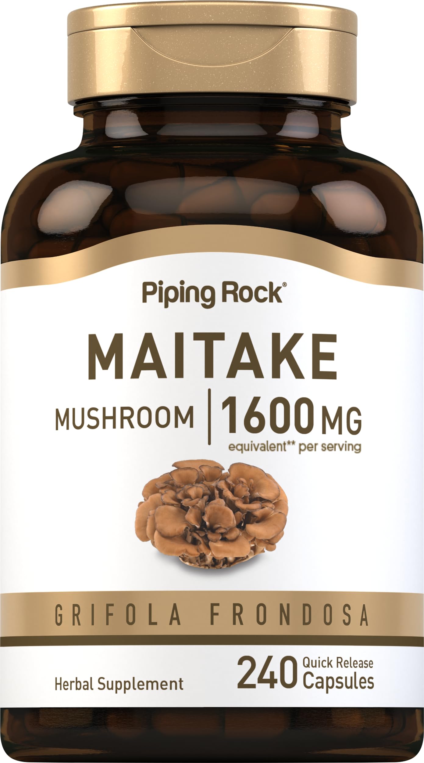 Piping Rock Maitake Mushroom Capsules | 240 Pills