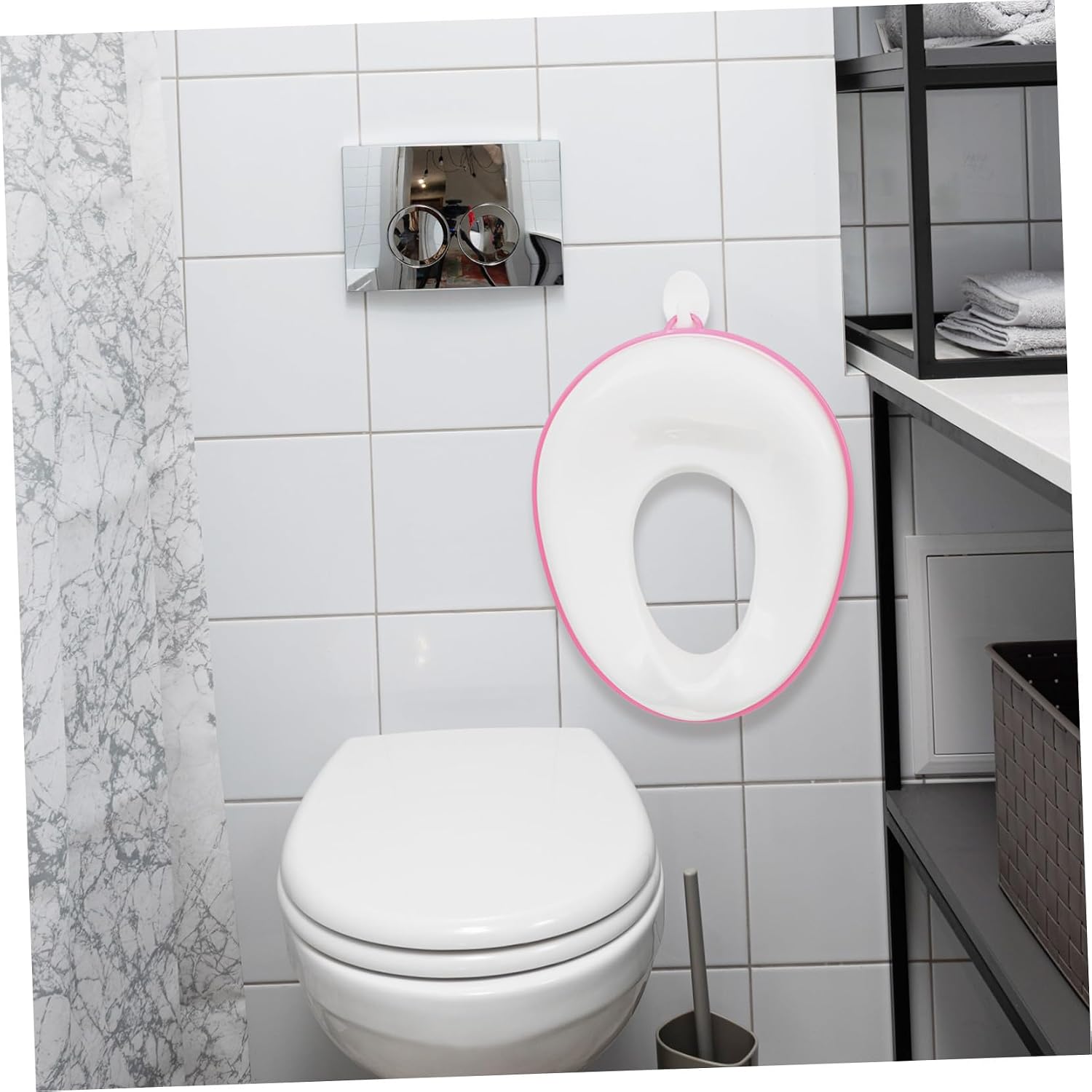 Boy Girl Boy Girl Potty Seat for Toilet and Stool Large Non-Slip Pad Easy to Clean and Carry