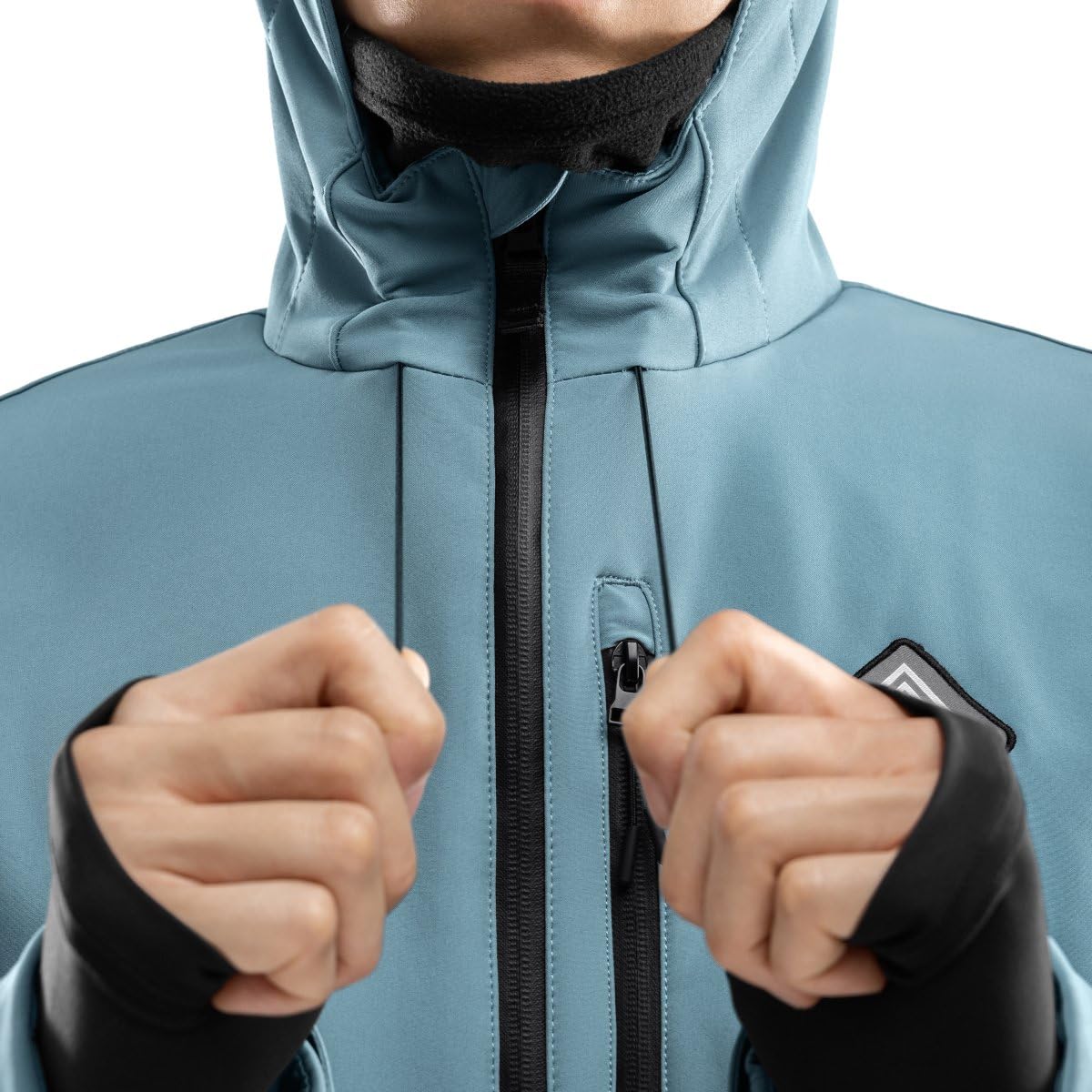 SIROKO Chaqueta Esquí Hombre Impermeable Térmica Cremallera