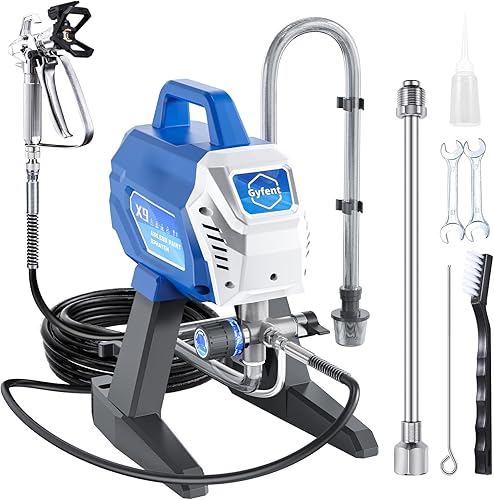 Miniatura 10 de 490 Pulverizador de Pintura Sin Aire, Pulverizador de Pintura de 0.60GPM para Interior del Hogar 3300psi 1300W Pulverizador Sin Aire de Alta