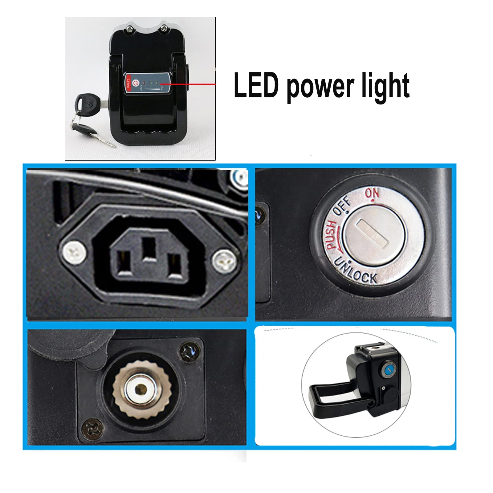 Amazon.co.jp: 48V 電動自転車バッテリー 電動アシスト自転車