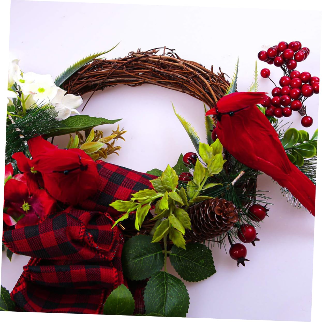 ABOOFAN 36 Pz Di Simulazione Di Natale Uccelli Di Natale Uccelli Dell'albero Di Con Clip Ornamenti Da Appendere All'albero Di i Cardinali Di Piuma Rosso