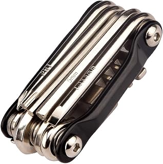 NIPNSCI 12-in-1 Bike Multi-Tool: Chain Breaker, Hex Wrenches, Tire Levers for MTB & Road Bikes - Compact Durable Repair Kit