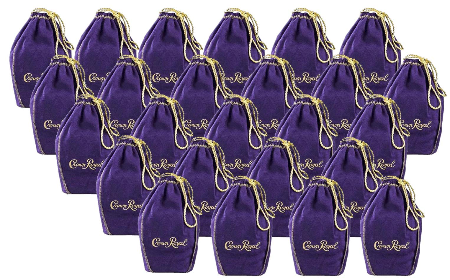 Crown Royal Purple Bag Gold Drawstring Bulk