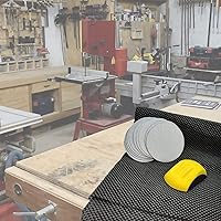 Vista 3 de BTwood - Lijadora manual de bloque de lijado de 5 pulgadas para madera, metal, paneles de yeso, superficies pintadas y carpintería + 10 discos