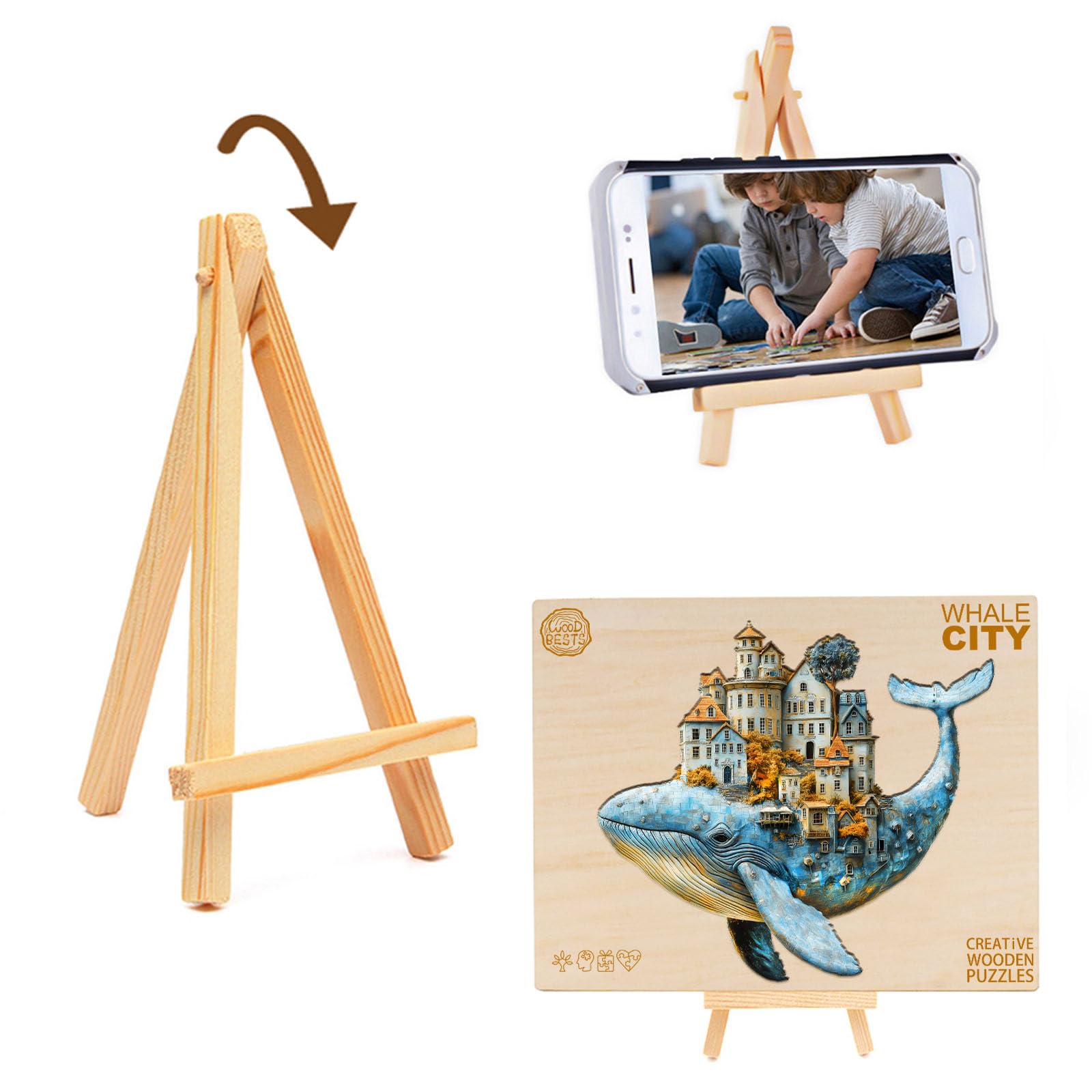 Holzpuzzle Erwachsene,Walstadt Holzpuzzle,Einzigartige Wooden Puzzle Mit Geschenkbox,Geschenke für Erwachsene 14+