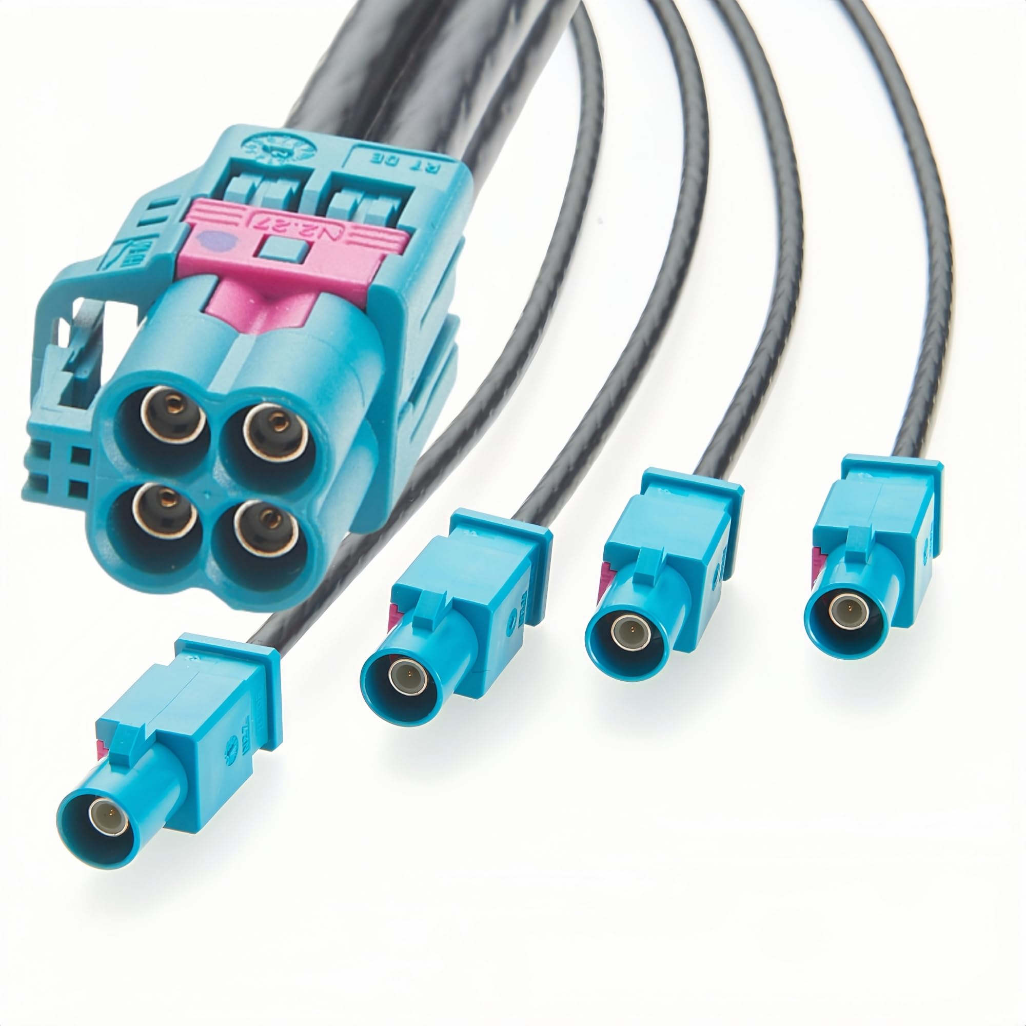 Rosenberger Koaxial-Verlängerungskabel 4-polig Mini FAKRA AMK12D-1M4Z5-Z auf FAKRA 59Z114-000Z GMSL2 FAKRA 1-4F-M (1m)
