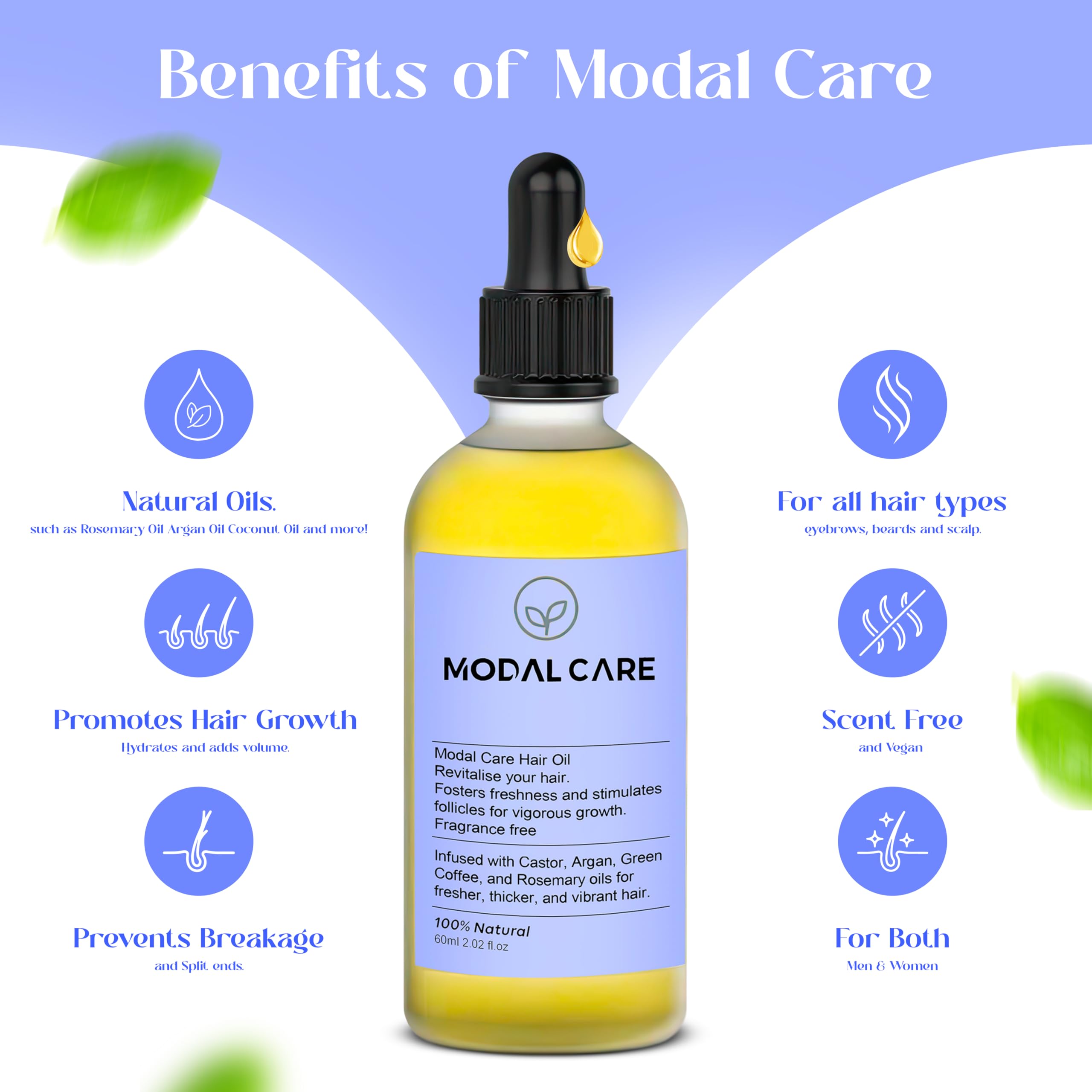 Caffeine Hair Growth Oil for 4C & Afro Hair, Yellow, 60 ml (Pack of 1) - Image 2