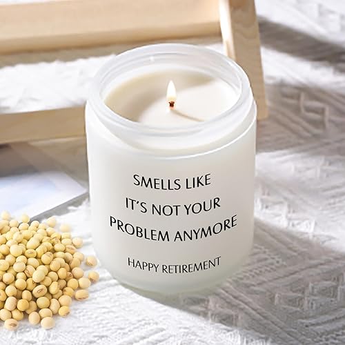 Miniatura 3 de KISSHAKE Decoraciones de jubilación regalos divertidos para compañero de trabajo, jefe, profesor, enfermera, mejor amigo, papá, mamá - Velas