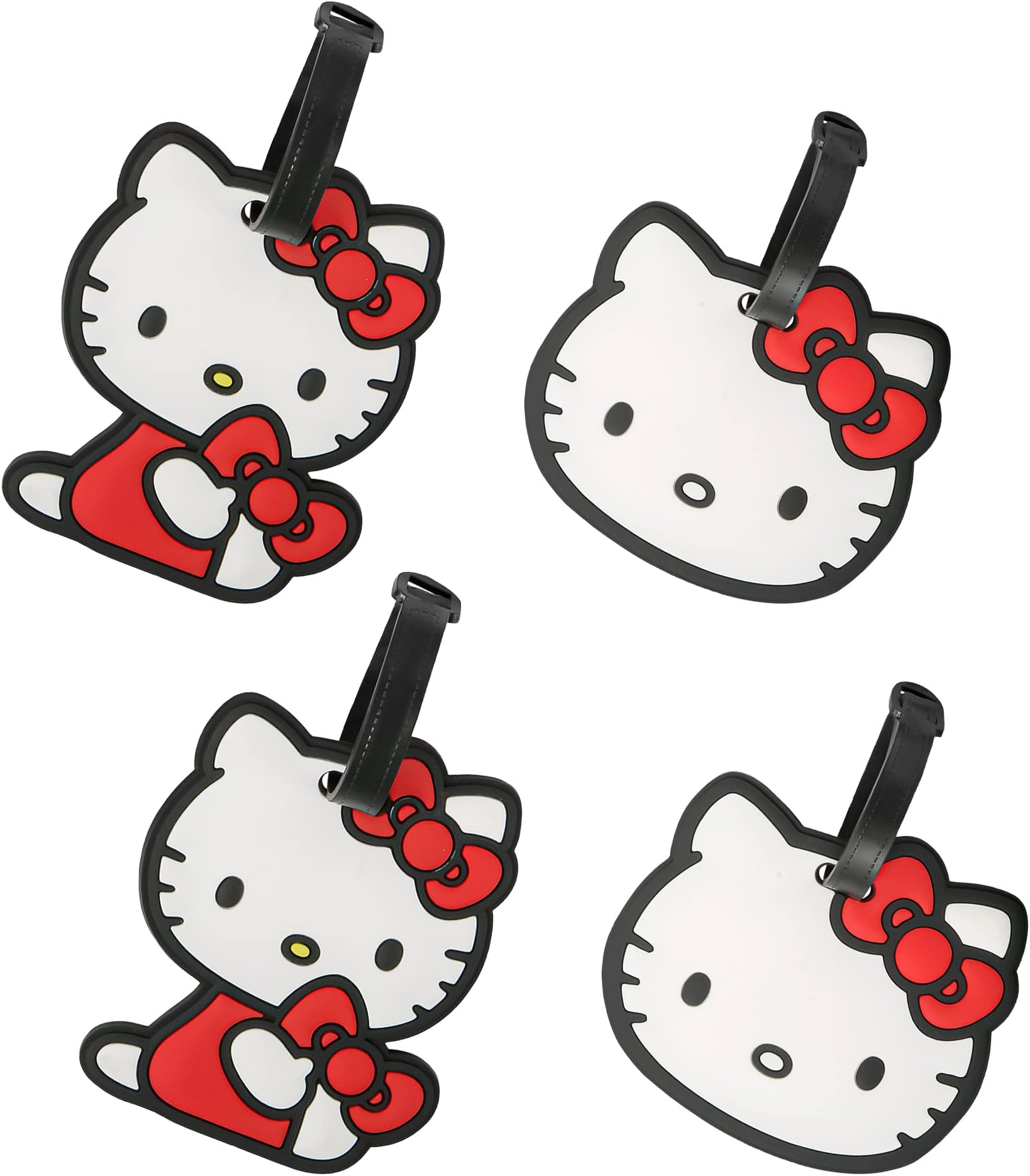 Hello KittyHello Kitty PVC Luggage Tags, Set of 4