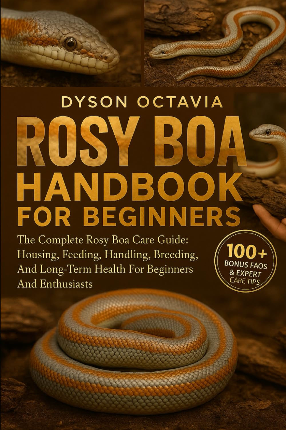 ROSY BOA HANDBOOK FOR BEGINNERS: The Complete Rosy Boa Care Guide: Housing, Feeding, Handling, Breeding, And Long-Term Health For Beginners And Enthusiasts