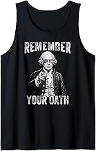 Remember Your Oath Patriotic George Washington USA Tank Top