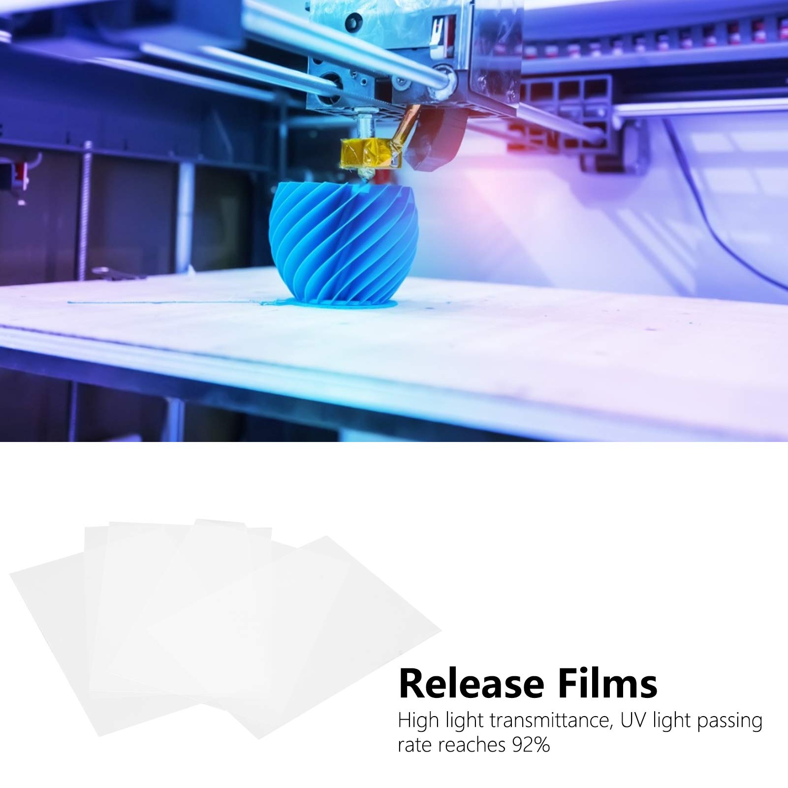 Pellicola a rilascio FEP 5 pezzi 280x200mm parti della stampante 3D fotopolimerizzabili superficie liscia ad alta trasparenza per stampanti LCD Photon LD 003