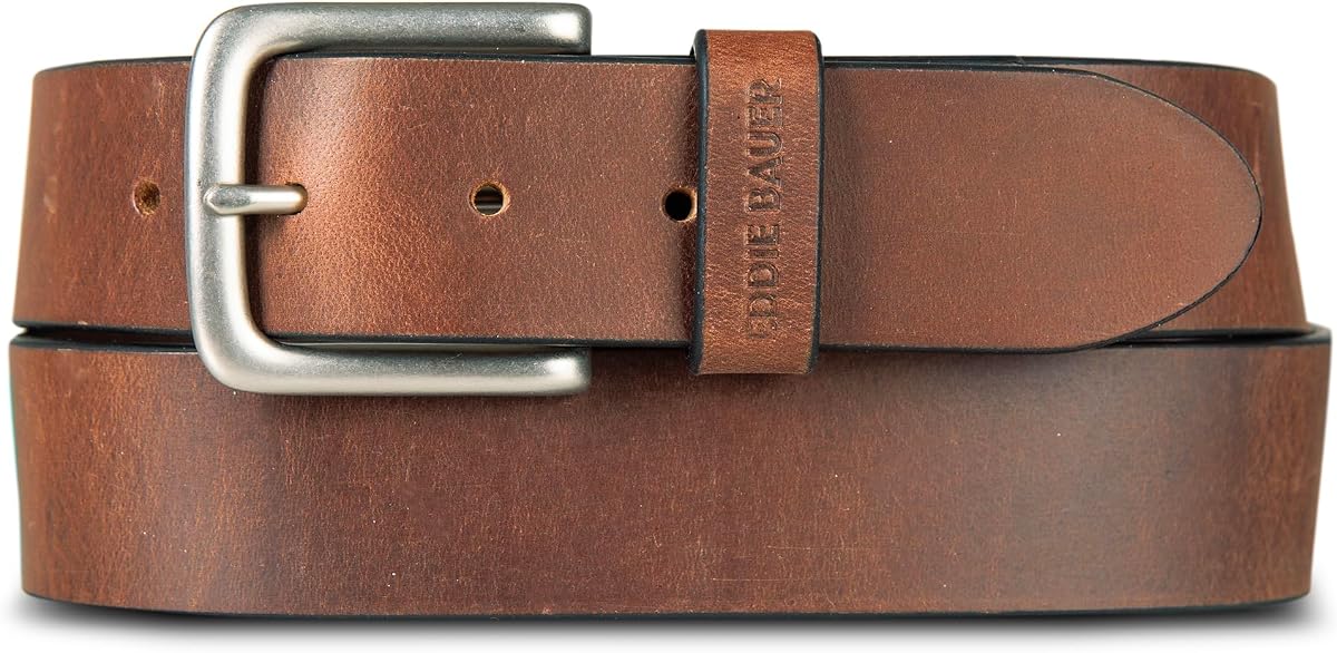 cinturón de cuero casual para hombre con hebilla de metal