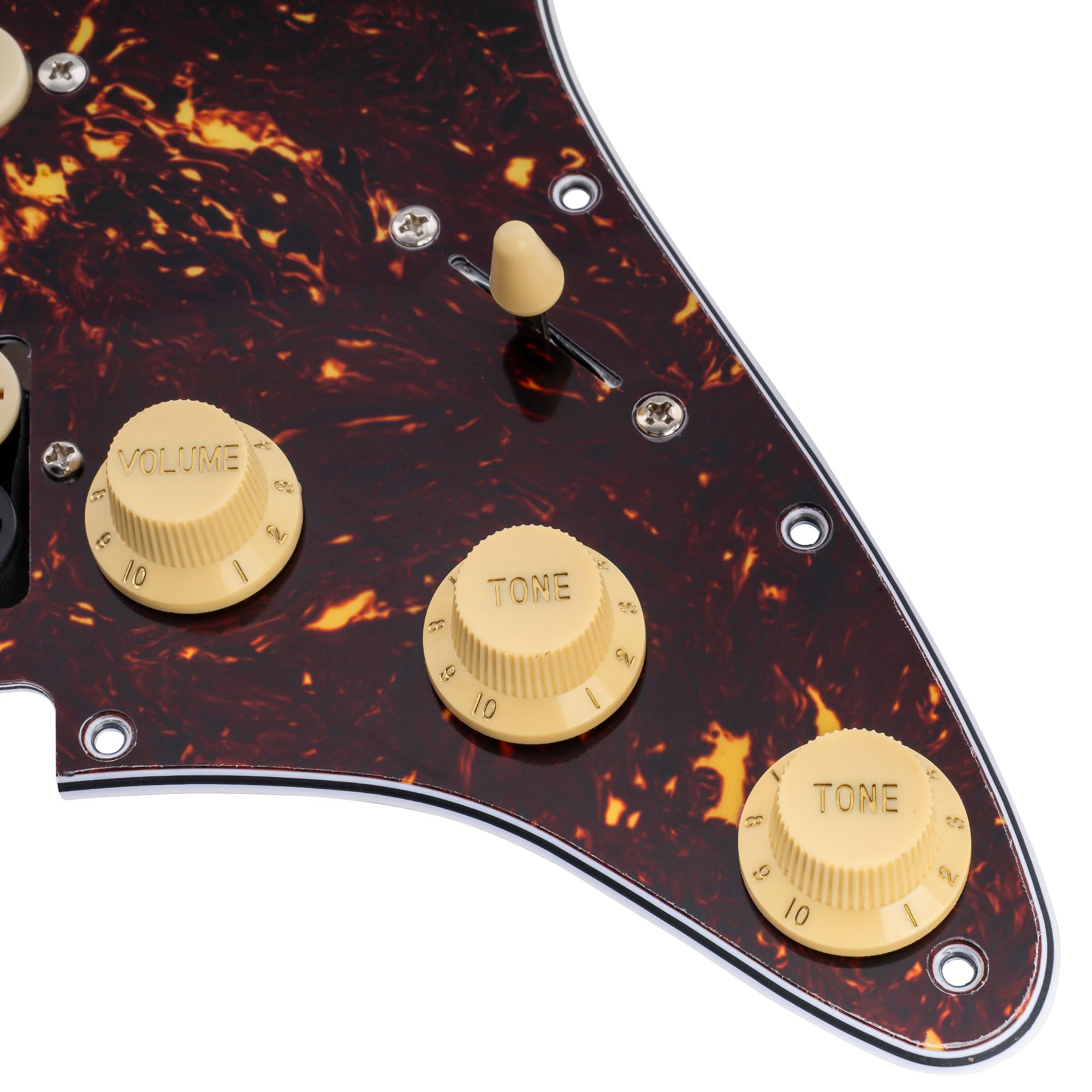 Musiclily Basic ST-HSS Loaded Pickguard Uzbrojona Maskownica Tortoise Shell