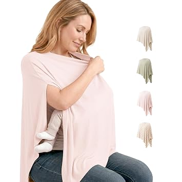 Niceye Chic Nursing Cover for Breastfeeding, Wearable Nursing Scarf for Confident Public Feeding, Soft Breastfeeding Cover for Moms