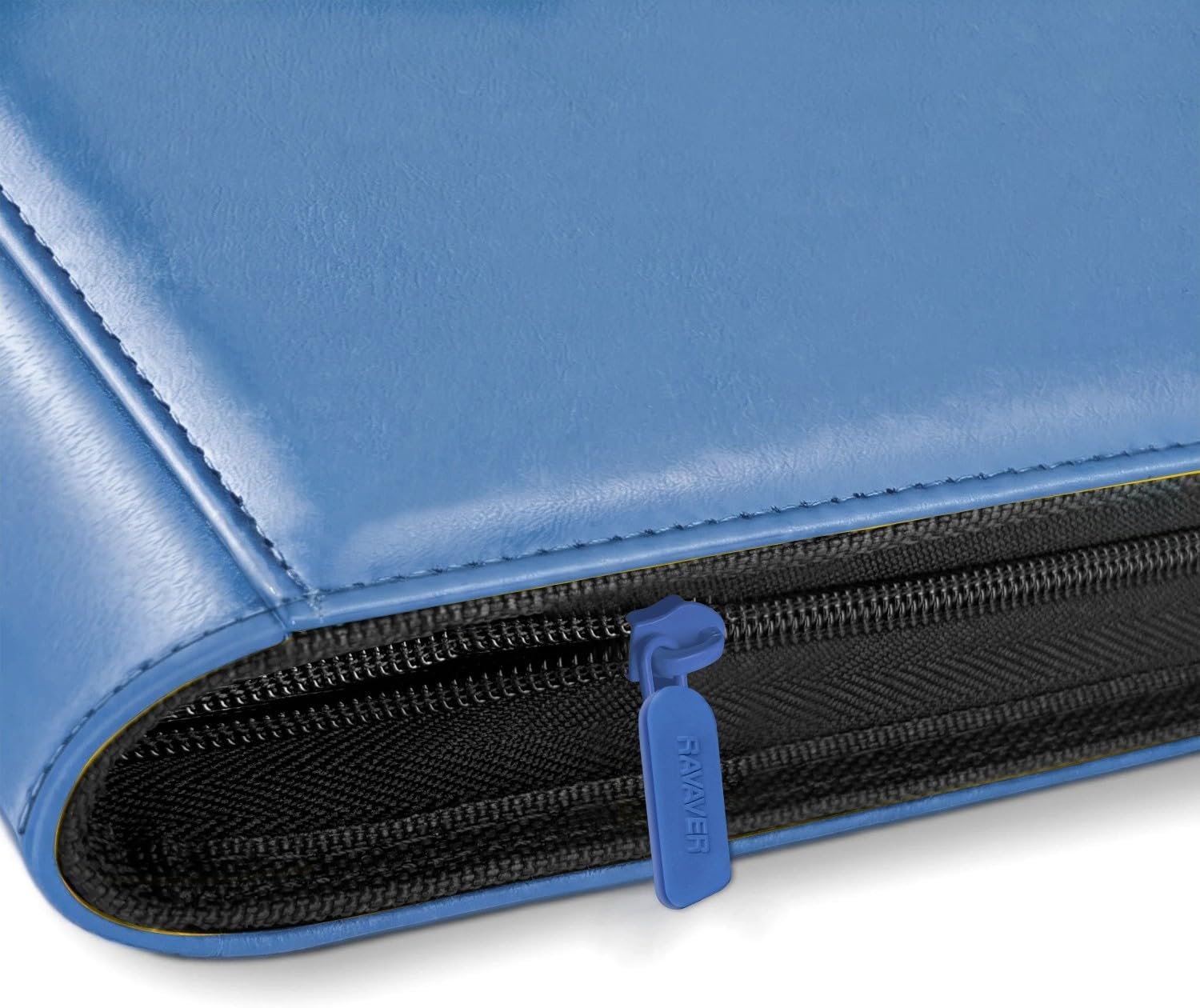 Ravaver Toploader Binder, Oversized 9 Pocket 252 Top loaders Holder, Blue | Customizable Label Slot and Side-Loading Sleeves for Trading Cards in 3" x 4" Toploader