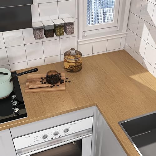 Miniatura 2 de Papel de contacto de madera de 15.8 x 78.7 pulgadas, papel tapiz autoadhesivo Revomable impermeable, papel de pared de vinilo con patrón de madera