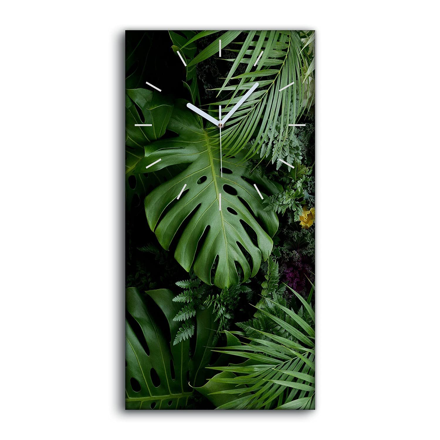 Horloge sur Toile Jungle pour une Chambre Zen et Décoration Nature