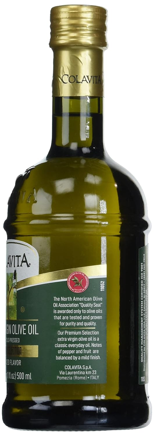 Colavita Extra Virgin Olive Oil Timeless, Cholesterol Free, 17 Fluid Ounces (Pack Of 6)