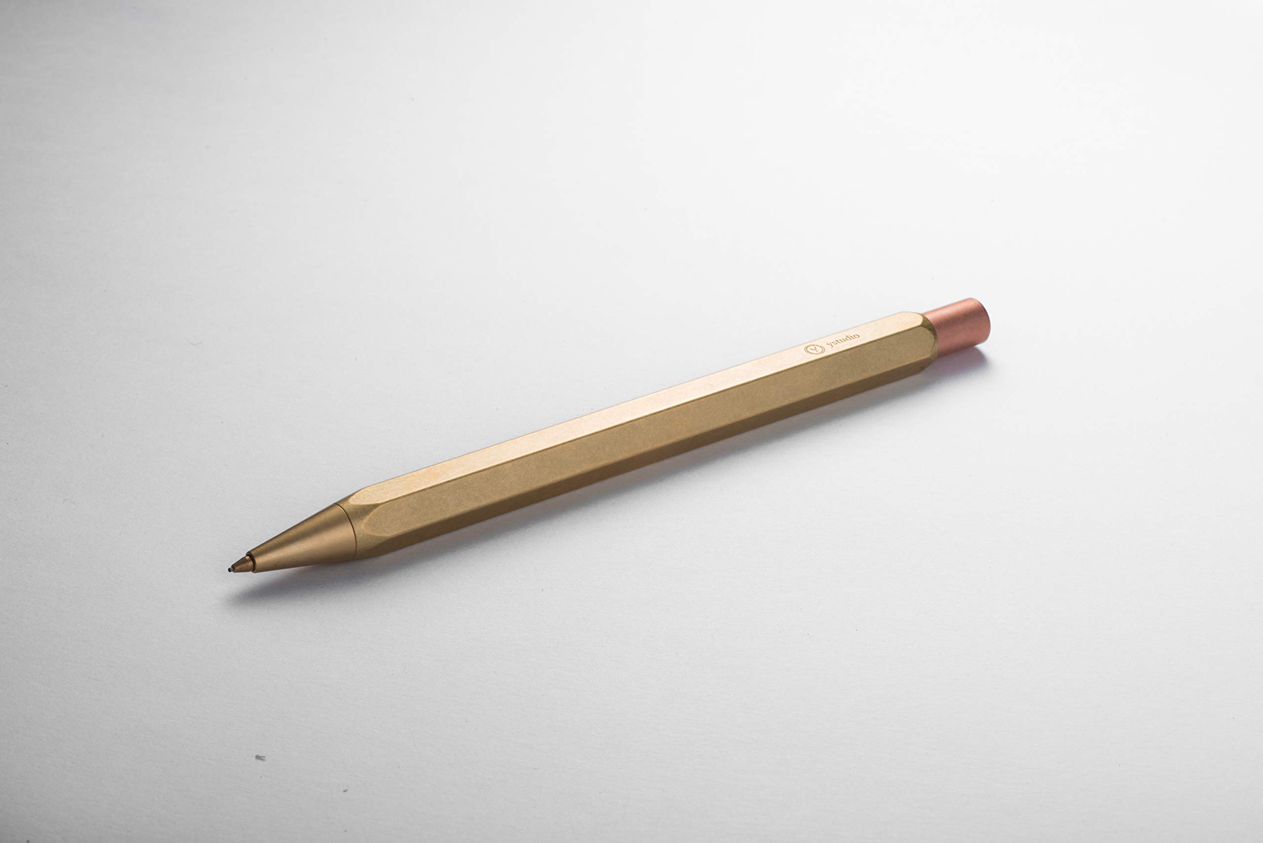 YSTUDIO Classic Mechanical Pencil | Solid Brass Barrel with Copper