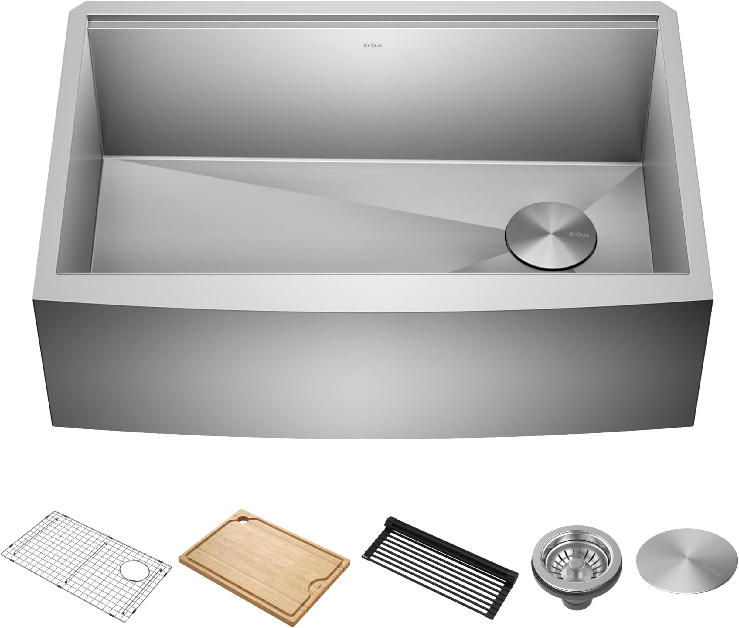 Kraus KWU11030 Kore Kitchen Single Bowl, 30 Inch, 30" Workstation